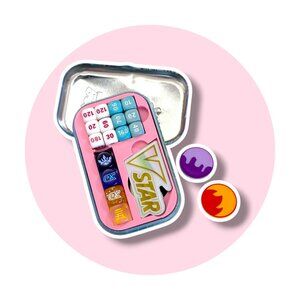 Pokemon Mini Tin Organizer Insert: Pink